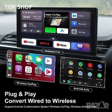 Нов CarPlay Адаптер с Android 11.0 и HDMI Изход Кола автомобил, снимка 2 - Аксесоари и консумативи - 49458007