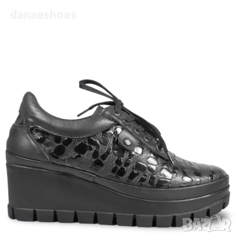 Дамски обувки от естествена кожа на висока платформа , снимка 5 - Дамски ежедневни обувки - 51969808