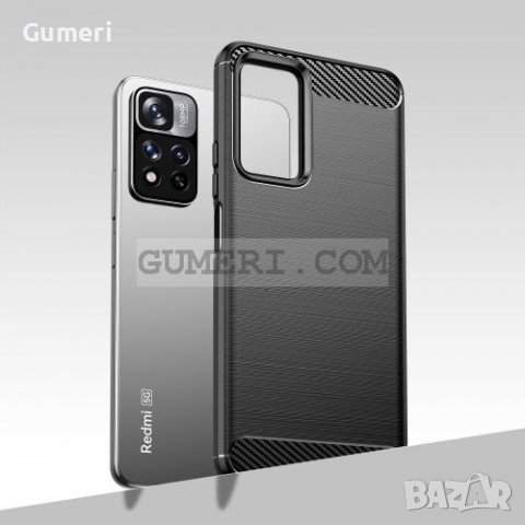 Xiaomi Redmi Note 11 Pro+ 5G  Удароустойчив Гръб  - Карбон, снимка 5 - Калъфи, кейсове - 36860742