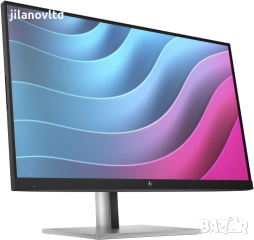 Монитор HP E24 G5 – Нов с 12 месеца гаранция, ярка Full HD картина, снимка 2 - Монитори - 50965354