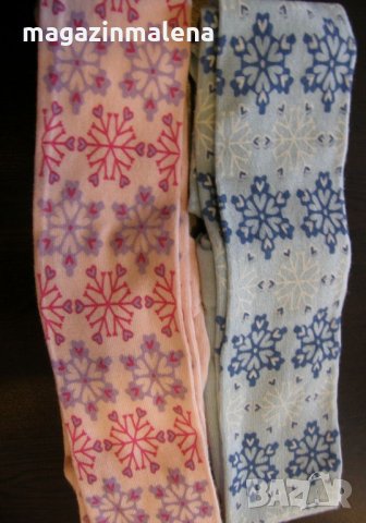 72-152см италиански син,розов плътен детски чорапогащник плътни пухкави детски чорапогащници, снимка 1