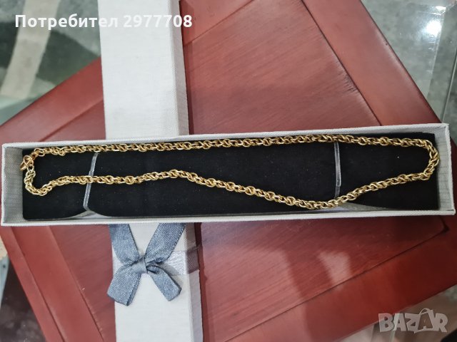 Златен синджир, снимка 1 - Колиета, медальони, синджири - 32826913