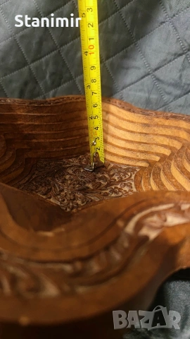 Индийски панер с дърворезба, сгъваем , снимка 8 - Декорация за дома - 53236126