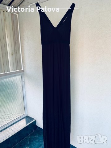 Дълга черна рокля OYSHO,Испания, снимка 1 - Рокли - 36699566