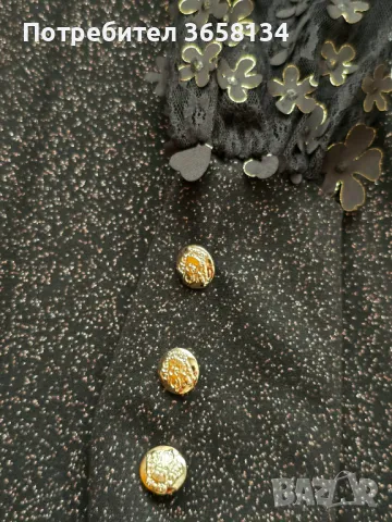 НОВА черна лъскава рокля с етикет за повод, снимка 4 - Рокли - 47993078