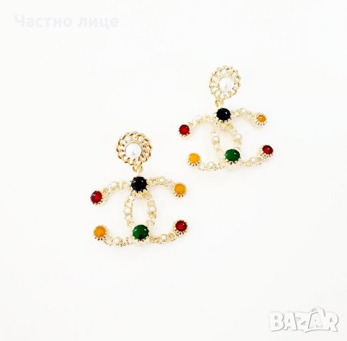 Обеци със сребърна игла 