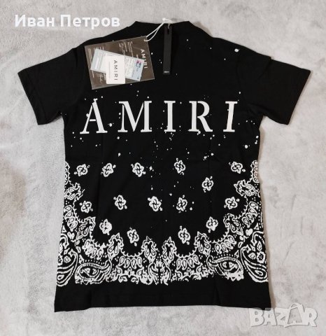 Amiri Moncler мъжка тениска фланелка блуза спортна памучна 100% унисекс уникат , снимка 2 - Тениски - 40353266