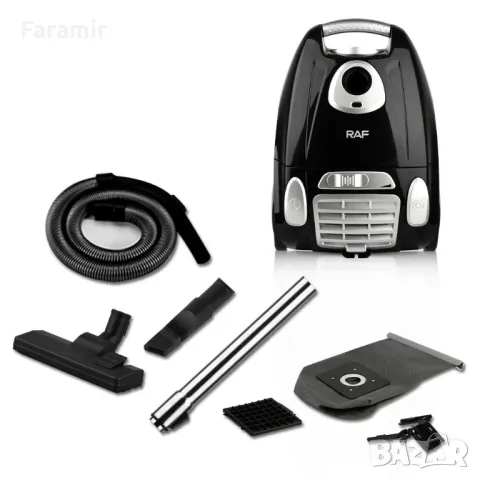 Прахосмукачка RAF GT 8701, 1600 W, Автоматично прибиране на кабела, Голяма смукателна мо, снимка 3 - Прахосмукачки - 47537401