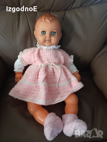 Голяма ретро кукла, Ретро бебе винтидж бебе за колекционери , снимка 1