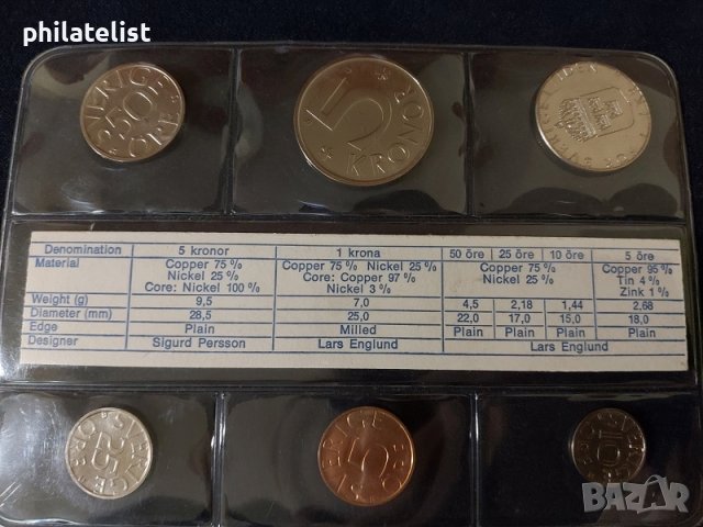 Швеция 1979 - Комплектен сет, снимка 2 - Нумизматика и бонистика - 37782858