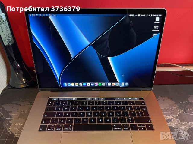 MacBook Pro 15” 2017 I7-7820HQ/Radeon Pro 560/16GB RAM/512GB SSD Storage ГАРАНЦИЯ!, снимка 2 - Лаптопи за работа - 40747001