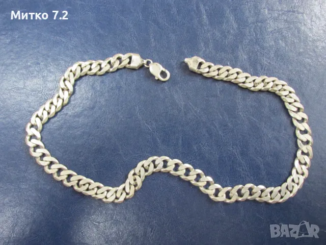 Сребърен ланец 3, снимка 3 - Колиета, медальони, синджири - 50429141