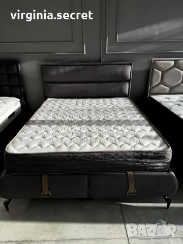 Тапицирано легло с матрак, снимка 9 - Спални и легла - 49769460