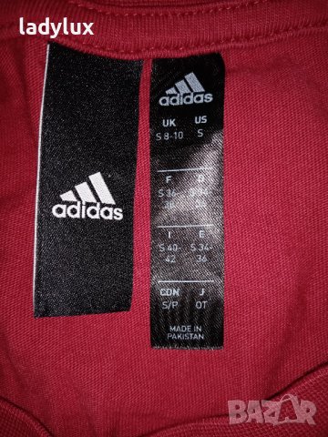 Adidas, Оригинална, 95% Памук, Размер S/М. Код 2142, снимка 4 - Тениски - 43945870
