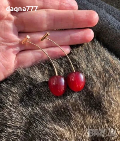 Нови атрактивни обеци череши, снимка 7 - Обеци - 49759644