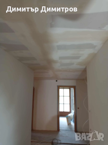 Шпакловка на стени и тавани,гипсова шпакловка,финна шпакловка , снимка 13 - Бояджийски услуги - 51903977