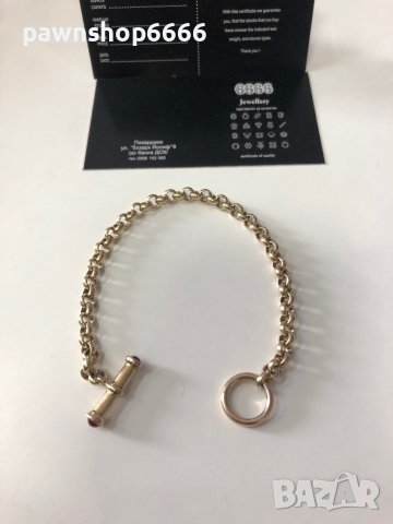 Сребърна грива с позлата 925 , снимка 2 - Гривни - 40597589