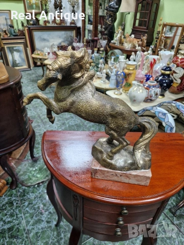 Страхотна антикварна френска бронзова фигура статуетка , снимка 5 - Антикварни и старинни предмети - 53511031