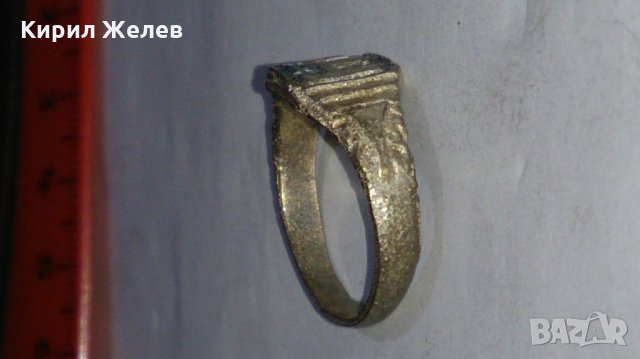 Старинен пръстен сачан с Буква Н - 59691, снимка 4 - Антикварни и старинни предмети - 29012254