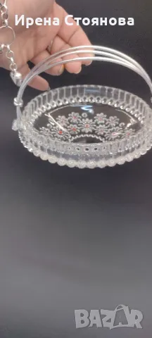 Walther Glas, серия Fabiola. Купа с дръжка за поднасяне на сладки или бонбони, снимка 1