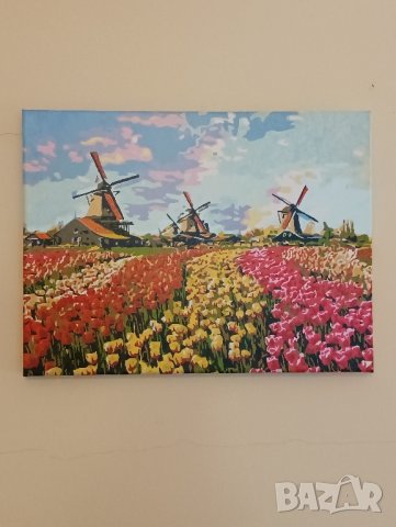 Картина Амстердамски мелници. 