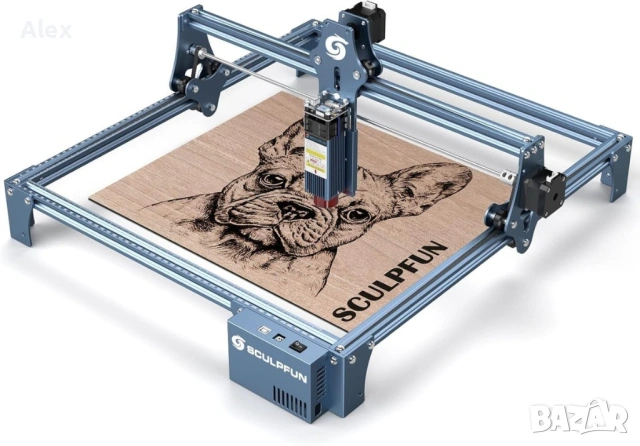 Sculpfun S9 5.5w лазерен гравьор машина за лазерно гравиране и рязане