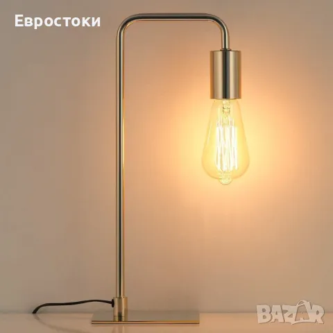 Метални нощни лампи LIANTRAL, комплект от 2 броя, ретро индустриална настолна лампа , снимка 7 - Настолни лампи - 49622842