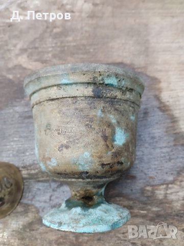 Месингов звънец и хаванче, снимка 4 - Антикварни и старинни предмети - 42957926