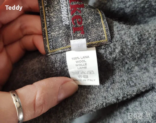 Дизайнерско италианско палто, Corinna Caon, 100 процента вълна, снимка 9 - Палта, манта - 49007901