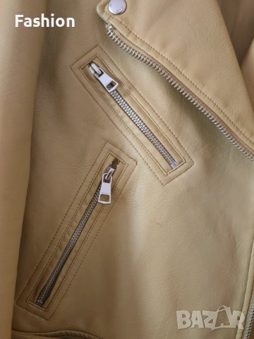 Кожено яке Only, снимка 3 - Якета - 53201676