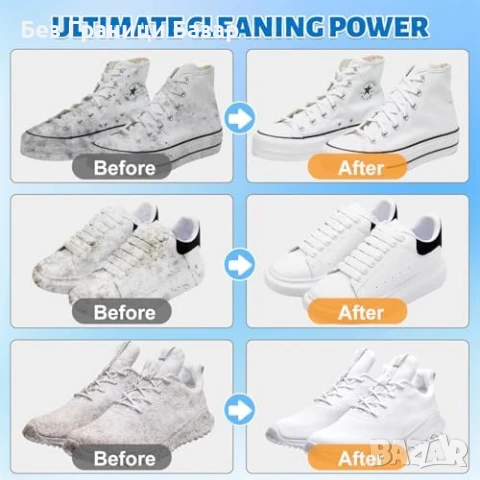 Нова Пяна за почистване на обувки 200мл + четка и кърпа за кожа и велур, снимка 2 - Други стоки за дома - 50551491