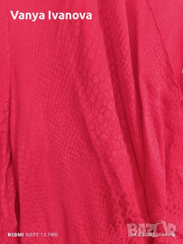 H&M дълга червена рокля за повод ХЛ-нова, снимка 4 - Рокли - 51363588