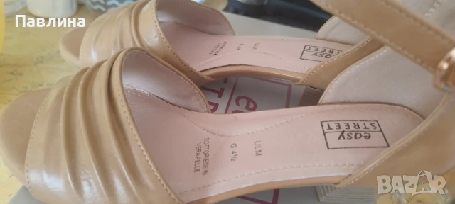 Сандали цвят карамел.37,5 номер(4.5).Нови.35 лв , снимка 11 - Сандали - 50673417