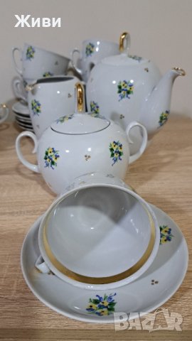 Много красив руски порцеланов сервиз!, снимка 3 - Сервизи - 43188150