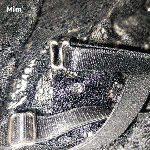 S/XL Черна дантелена полупрашка с чокър, снимка 5 - Бельо - 43651308