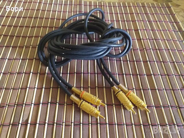 Качествен аудио кабел 2 метра/2хчинч мъжко към 2хчинч мъжко/позлатен, снимка 2 - Други - 28831963