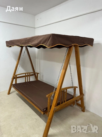 Люлееща се пейка 2в1, холивудска люлка Outsunny , снимка 16 - Градински мебели, декорация  - 53203434