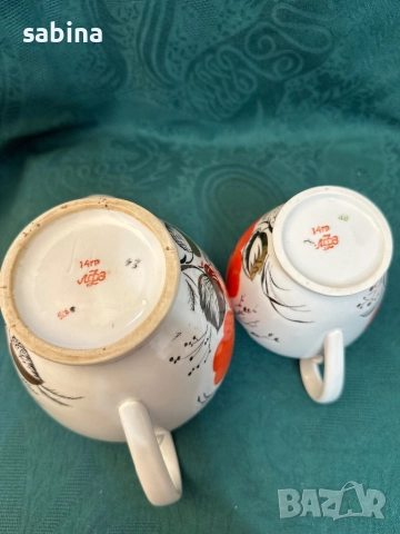 Чайник и латиера ЛФЗ Ломоносов, снимка 5 - Сервизи - 52182279