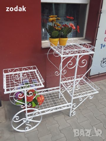 unique-Количка Професионална, цветарска  с 4 нива, снимка 6 - Градински мебели, декорация  - 33566943