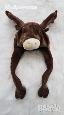 Коледна шапка Елен - универсален размер, снимка 14 - Шапки, шалове и ръкавици - 48376751