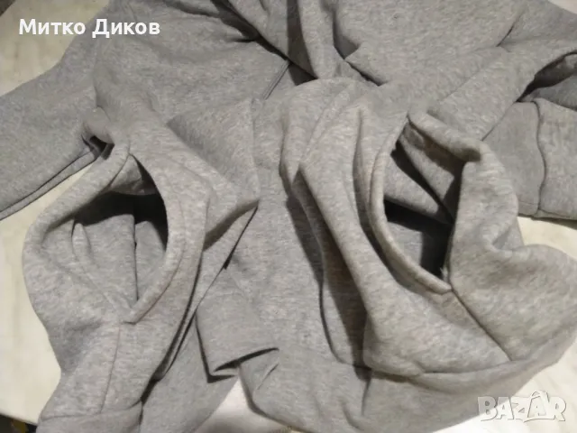 Суитчер с качулка нов сив ватиран размер ХЛ, снимка 9 - Суичъри - 48453229