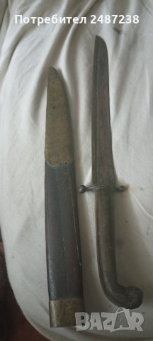 Турски ятагановиден нож,33см с кокал, снимка 7 - Ножове - 43940774