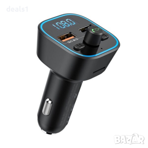 BlitzWolf BW-BC1 FM Tрансмитер Зарядно Bluetooth 5.0, 2xUSB + MicroSD, снимка 2 - Друга електроника - 36529898
