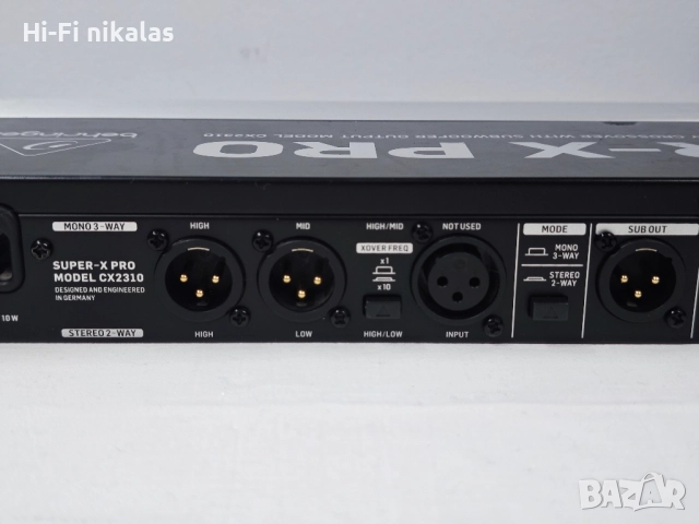 професионален кросоувър процесор BEHRINGER SUPER-X PRO CX2310, снимка 7 - Еквалайзери - 51855340