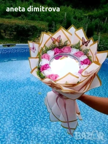Вечни букети , снимка 6 - Ръчно изработени сувенири - 53053722