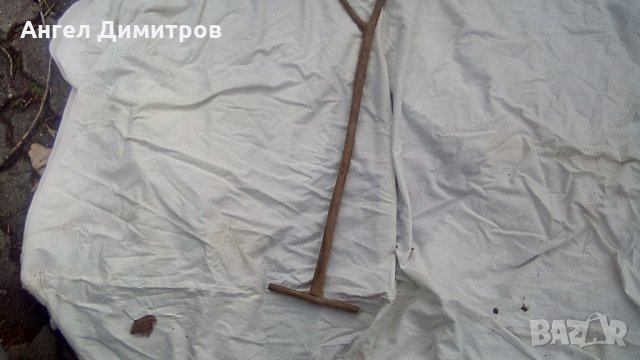 Стар дървен чатал за навиване на прежда, снимка 1