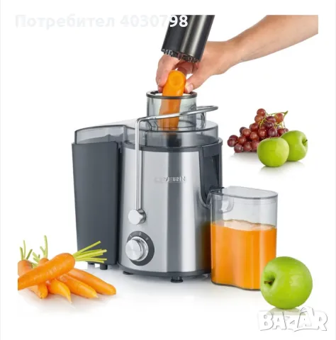 Сокоизтисквачка Severin, снимка 4 - Сокоизстисквачки и цитрус преси - 49005433