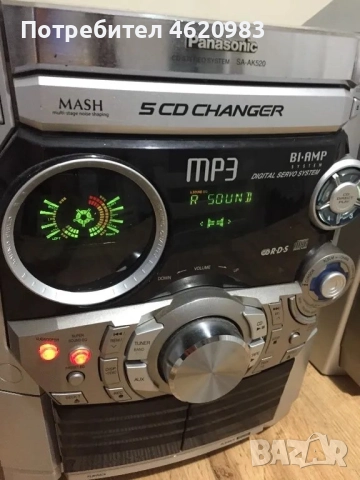 Уредба Panasonic ak-520 има и вход за оптичен кабел, снимка 3 - Аудиосистеми - 52858094