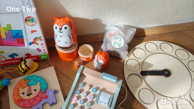 Запазени дървени образователни играчки за деца (2-3 г.) – Монтесори, снимка 4 - Образователни игри - 52532671