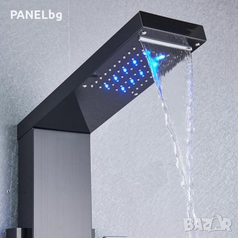 Хидромасажен душ панел Лангфос,инфо дисплей,лед осветление-БЕЗПЛАТНА ДОСТАВКА, снимка 11 - Душове - 35561346